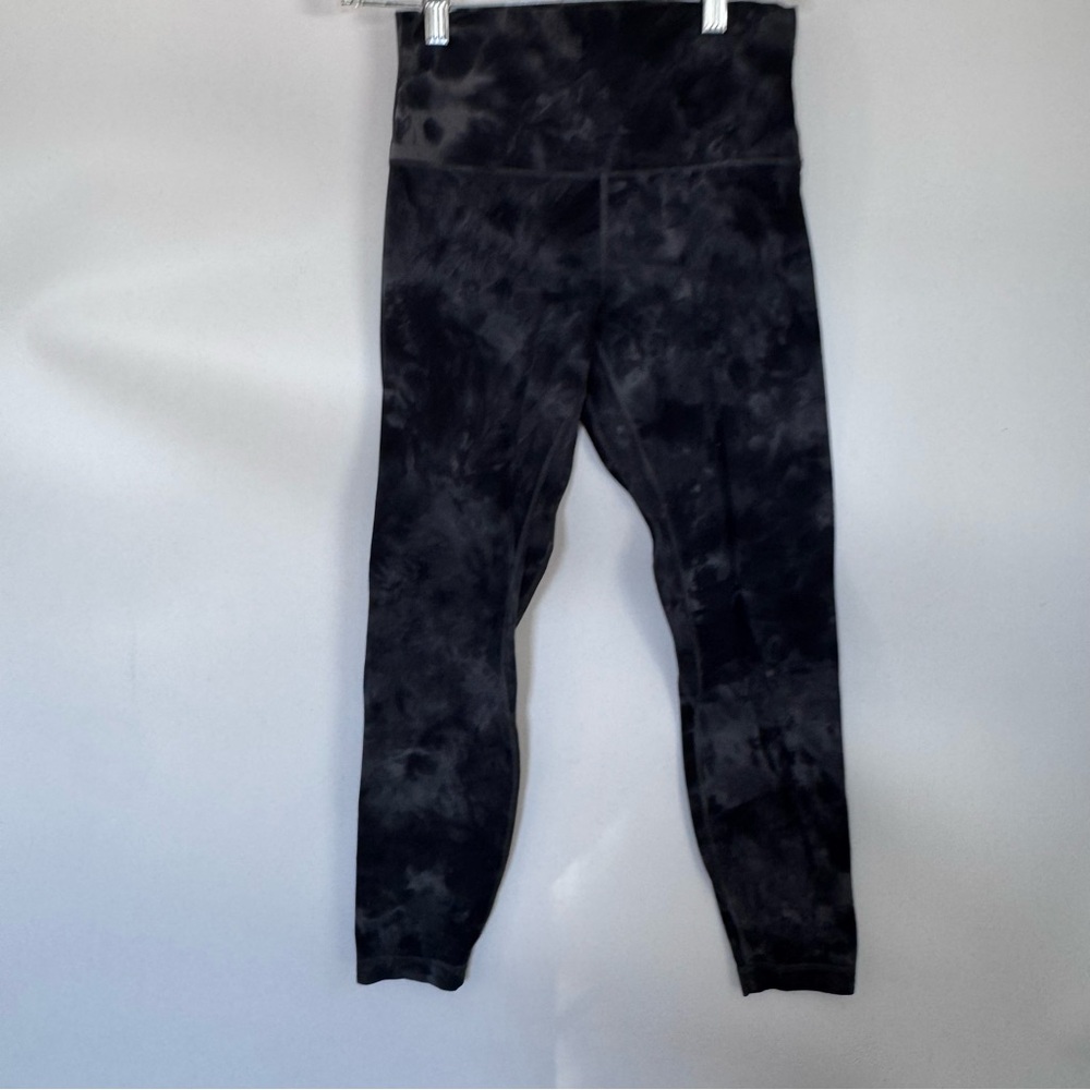 Lululemon Align Pant 25” Diamond Dye Pitch Grey Graphite Grey size 6 - Picture 3 of 7